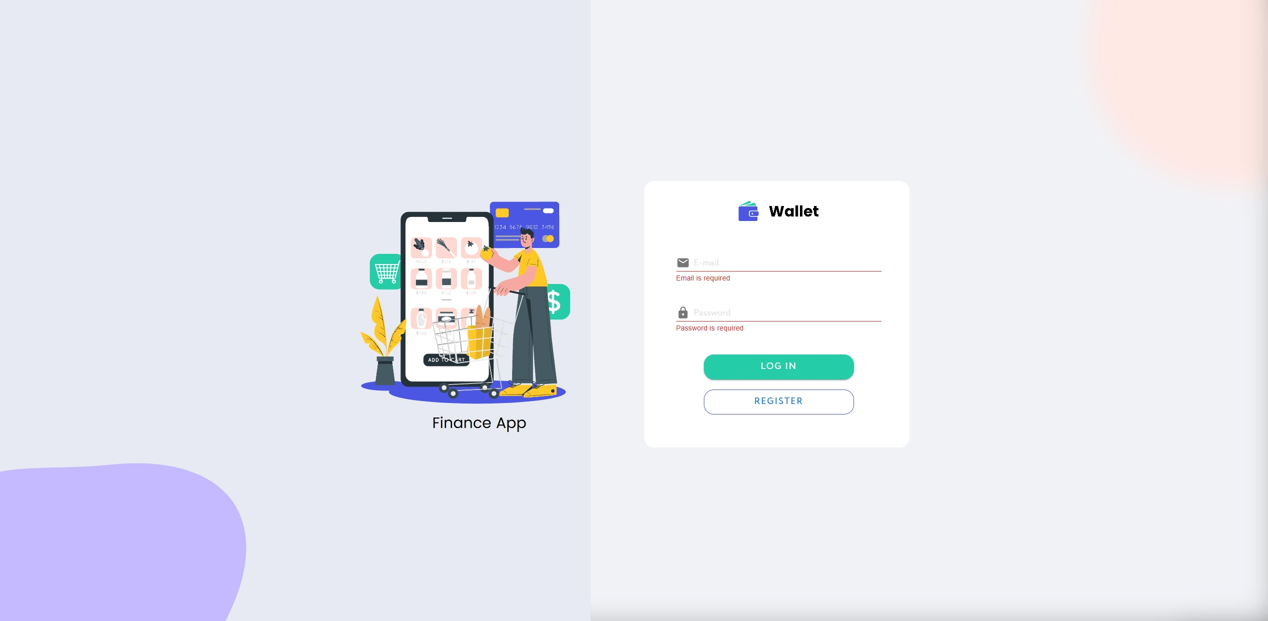 Wallet App project preview